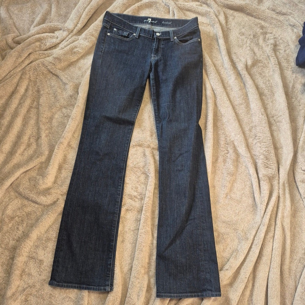 7 For All Mankind Bootcut Jeans Dark Wash Indigo Denim Womens Size 30